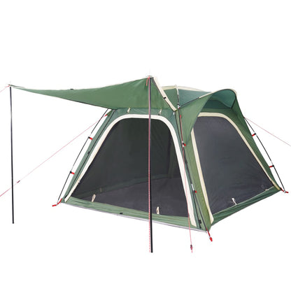 Camping Tent 4-Person Green Quick Release Waterproof