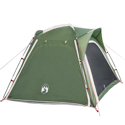 Camping Tent 4-Person Green Quick Release Waterproof