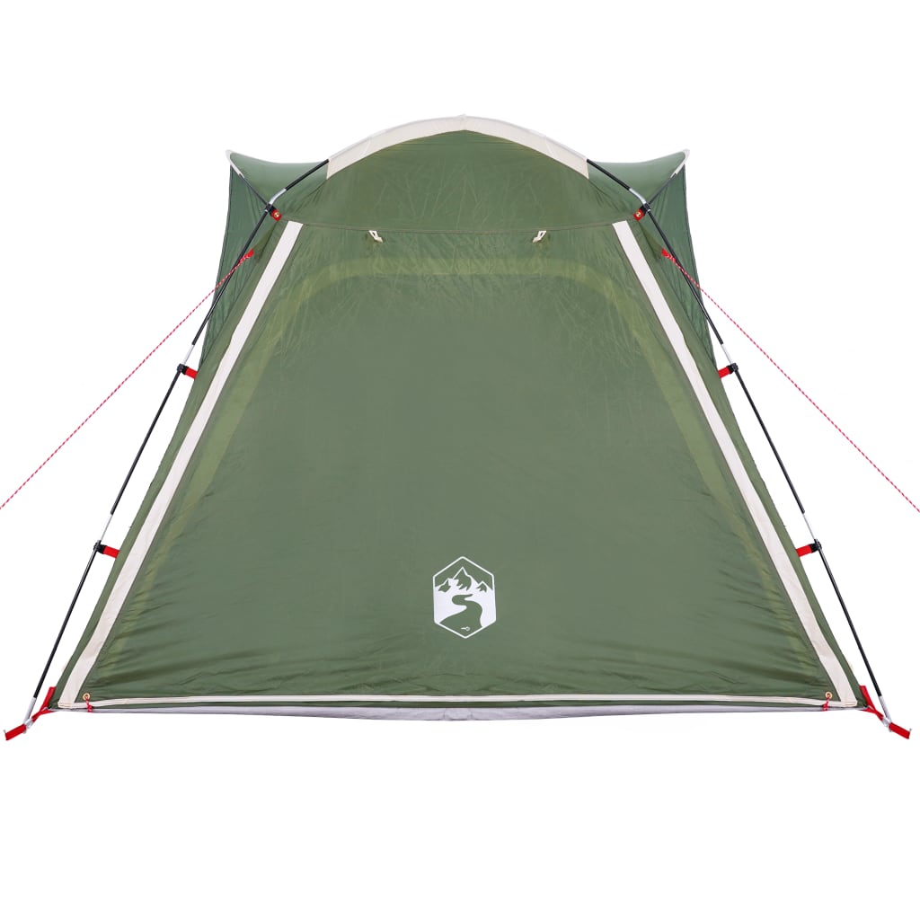 Camping Tent 4-Person Green Quick Release Waterproof