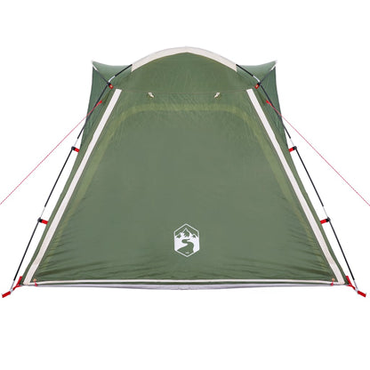 Camping Tent 4-Person Green Quick Release Waterproof