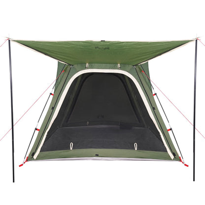 Camping Tent 4-Person Green Quick Release Waterproof