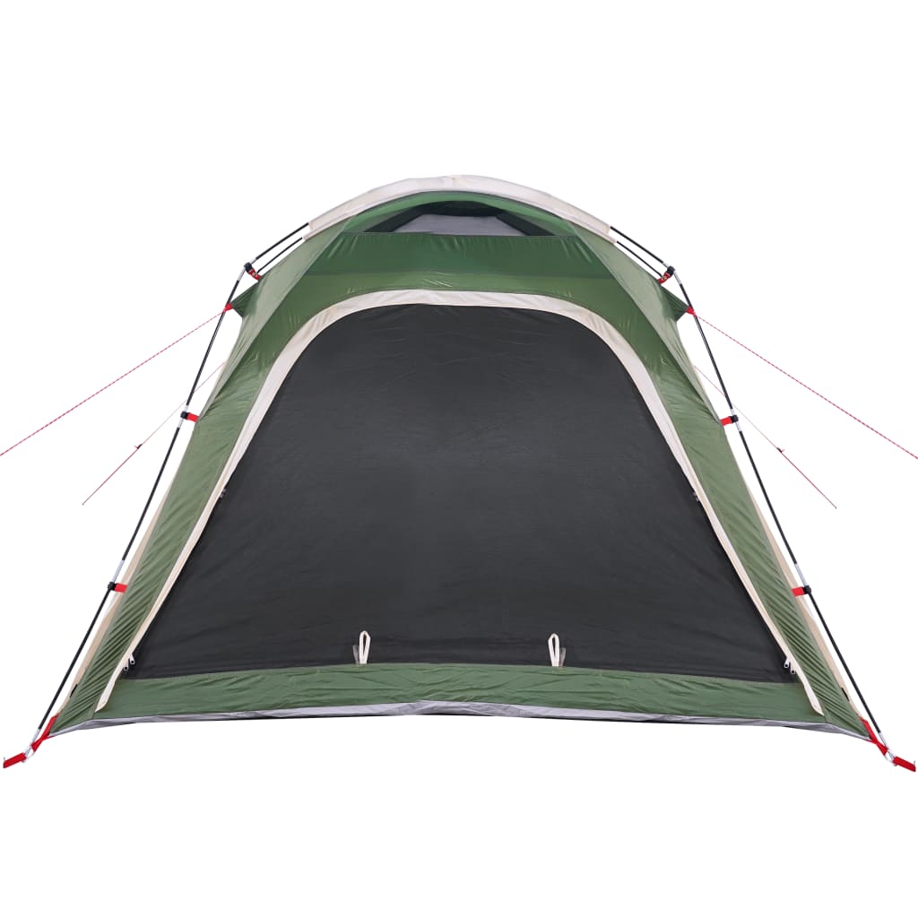 Camping Tent 4-Person Green Quick Release Waterproof