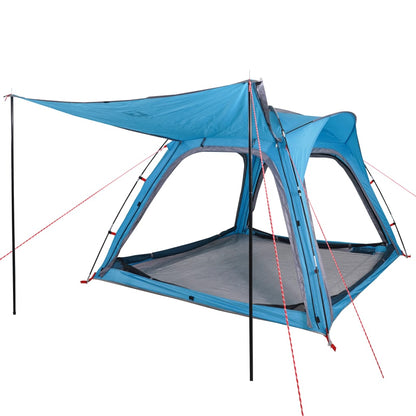 Camping Tent 4-Person Blue Quick Release Waterproof