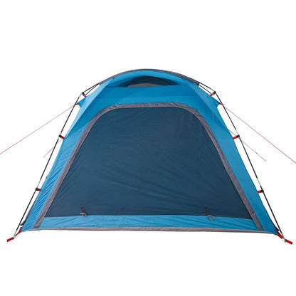 Camping Tent 4-Person Blue Quick Release Waterproof