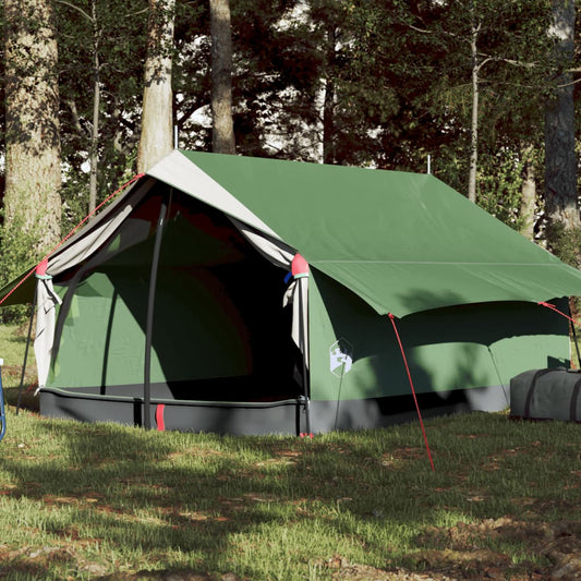 Camping Tent 2-Person Green Waterproof