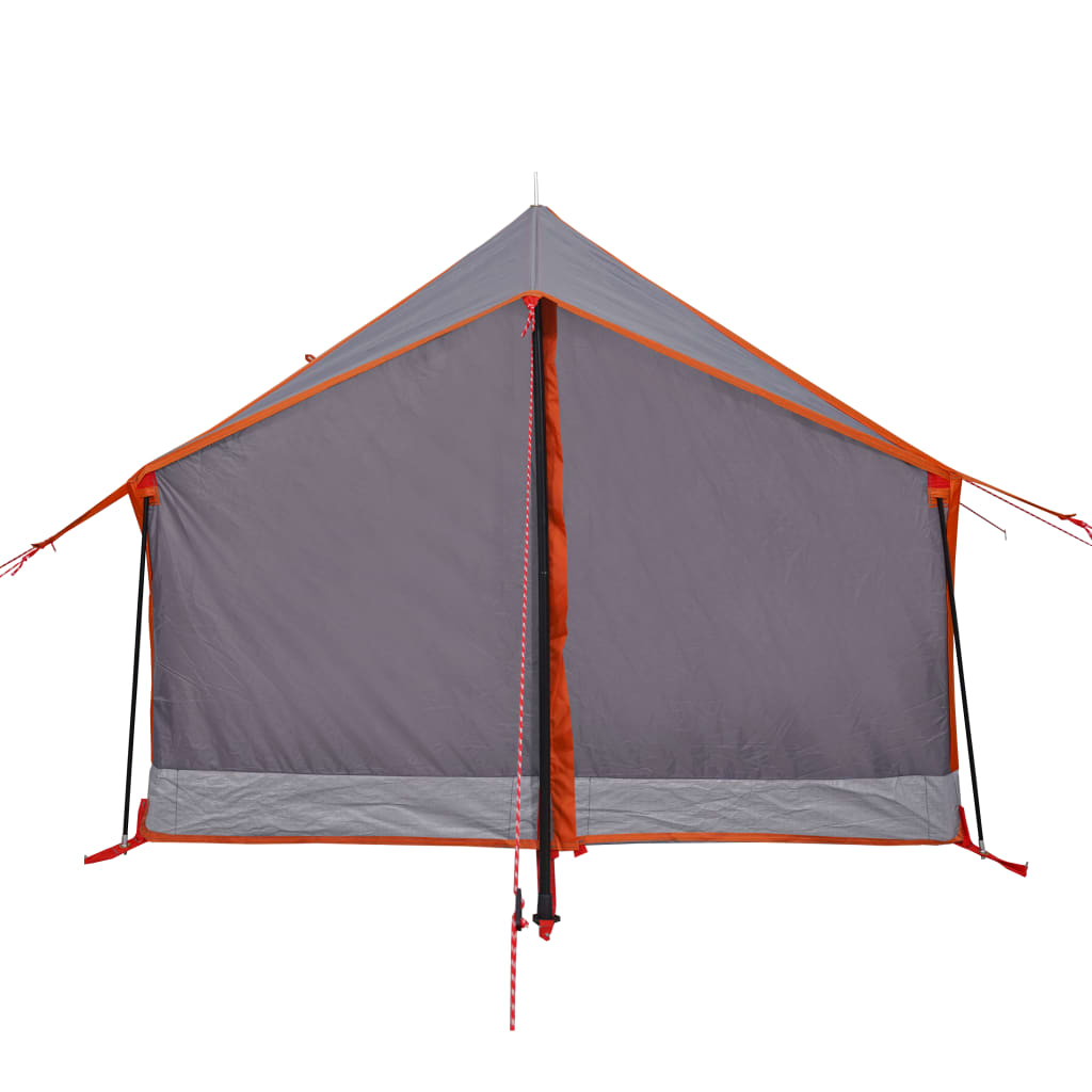 Camping Tent 2-Person Grey and Orange Waterproof