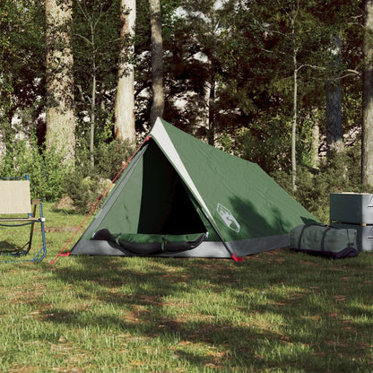 Camping Tent 2-Person Green Waterproof