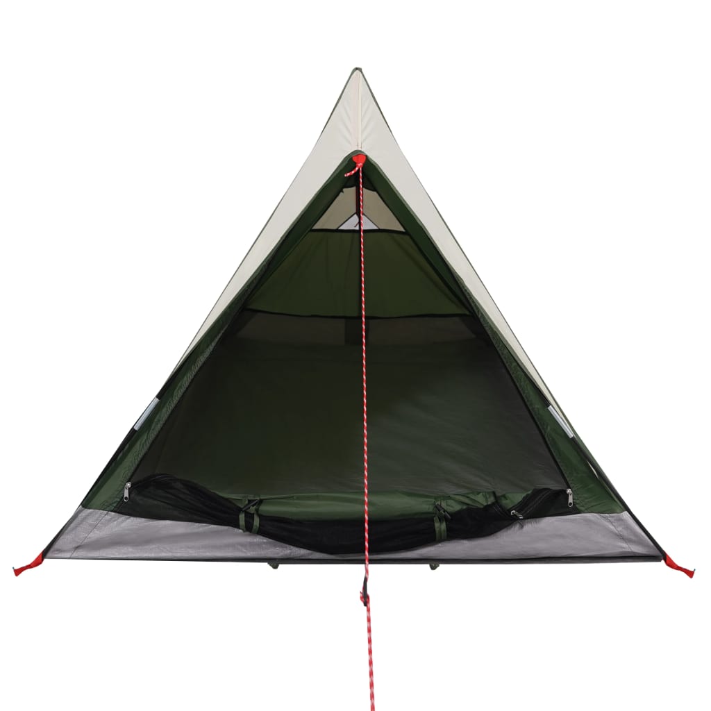 Camping Tent 2-Person Green Waterproof