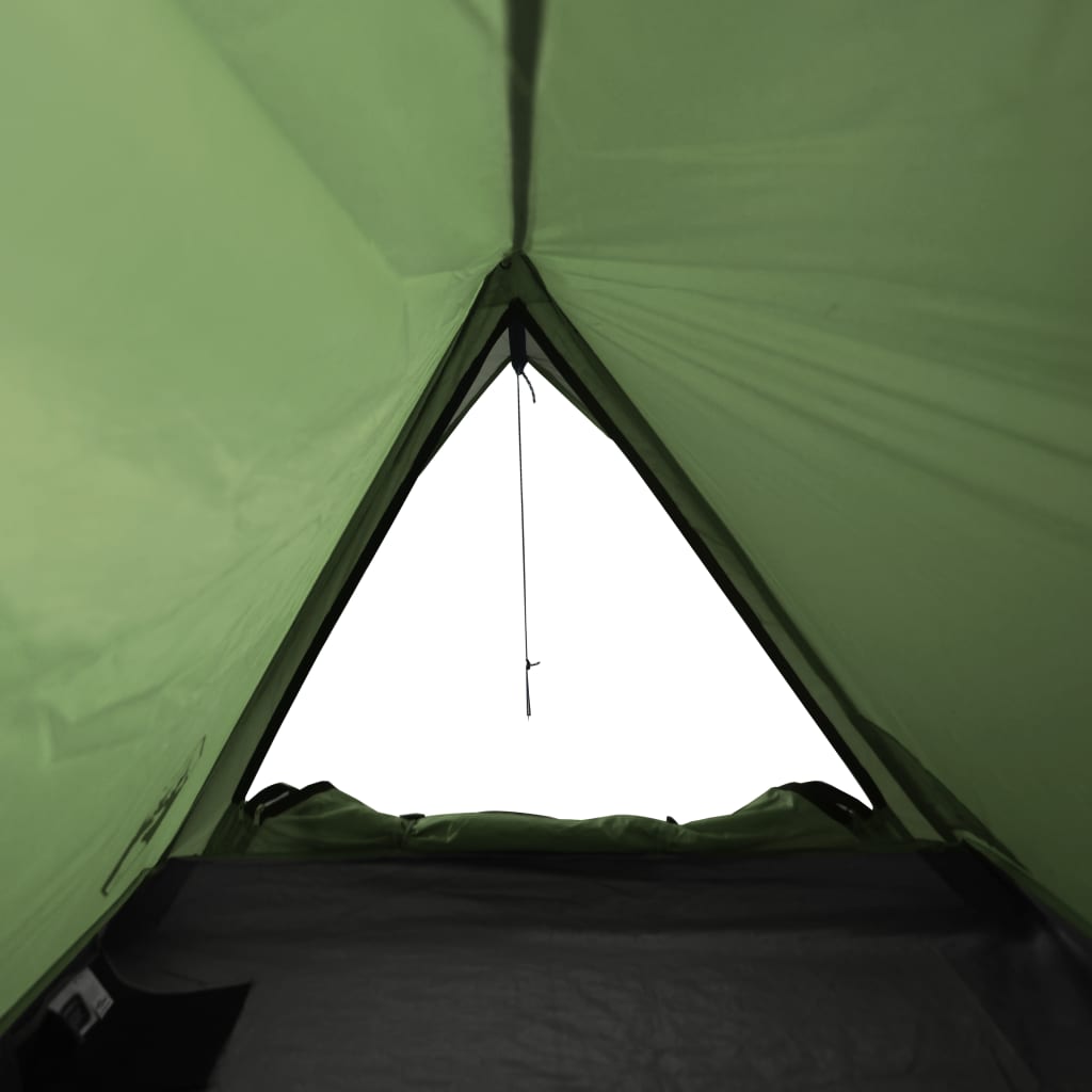 Camping Tent 2-Person Green Waterproof