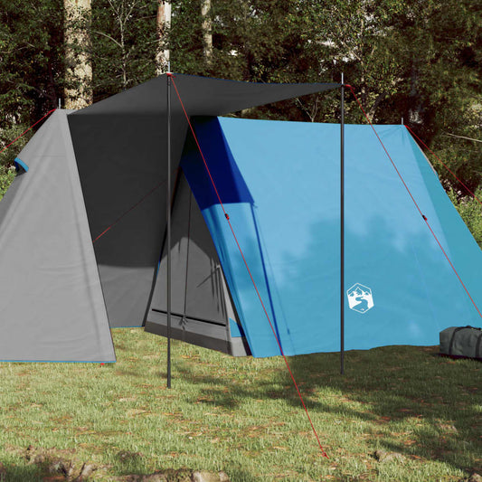 Camping Tent 3-Person Blue Waterproof