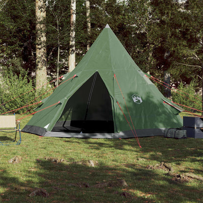 Camping Tent Tipi 4-Person Green Waterproof