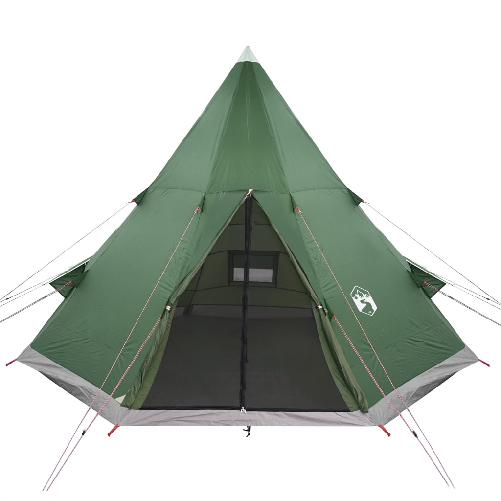 Camping Tent Tipi 4-Person Green Waterproof