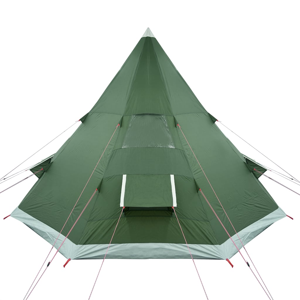 Camping Tent Tipi 4-Person Green Waterproof