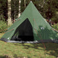 Camping Tent Tipi 4-Person Green Waterproof