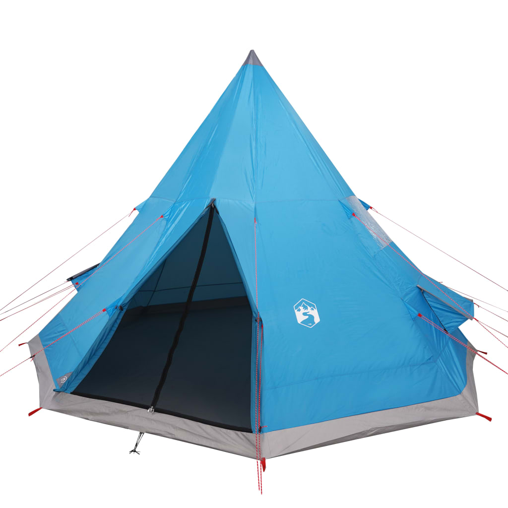 Camping Tent Tipi 4-Person Blue Waterproof