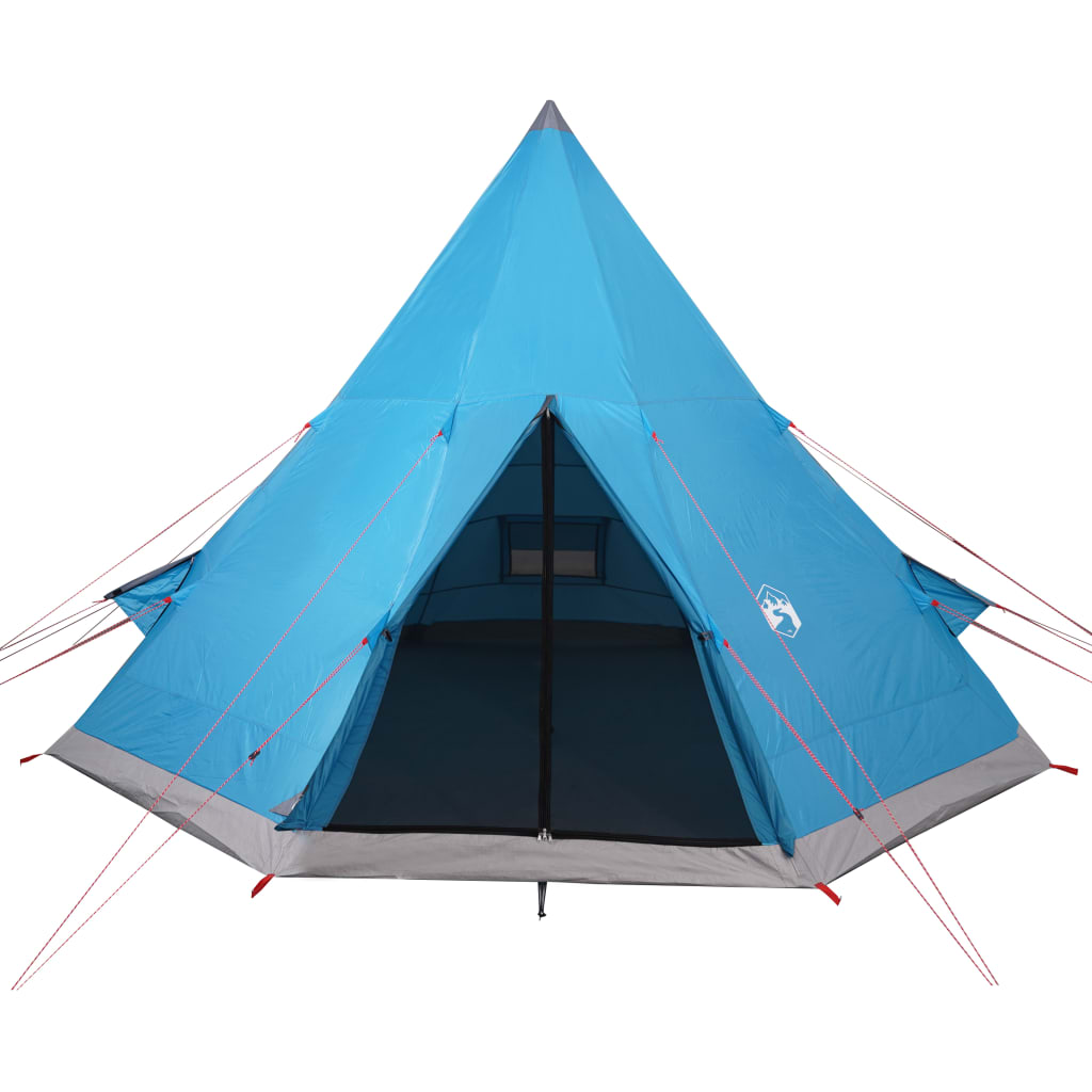 Camping Tent Tipi 4-Person Blue Waterproof