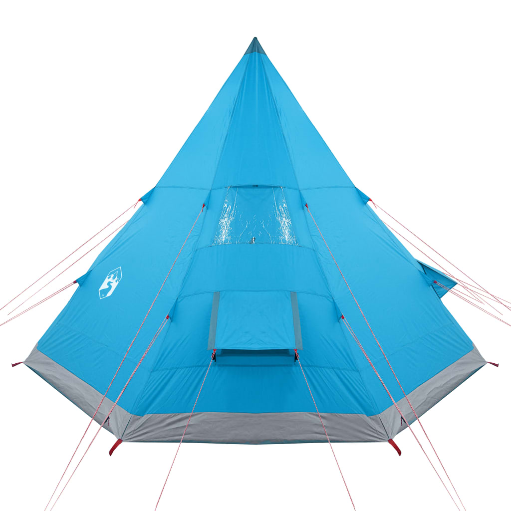 Camping Tent Tipi 4-Person Blue Waterproof