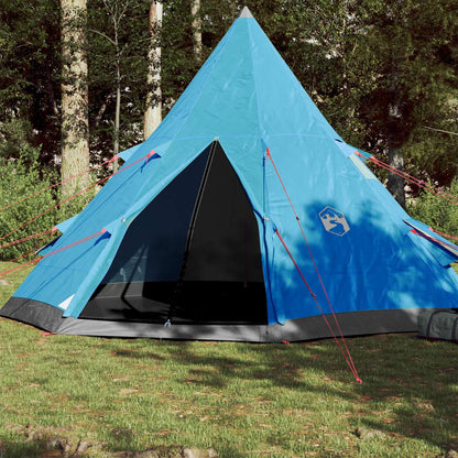 Camping Tent Tipi 4-Person Blue Waterproof