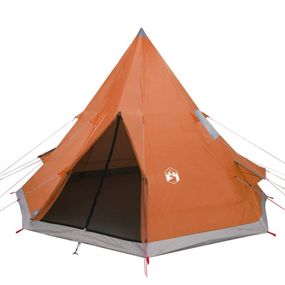 Camping Tent Tipi 4-Person Orange Waterproof