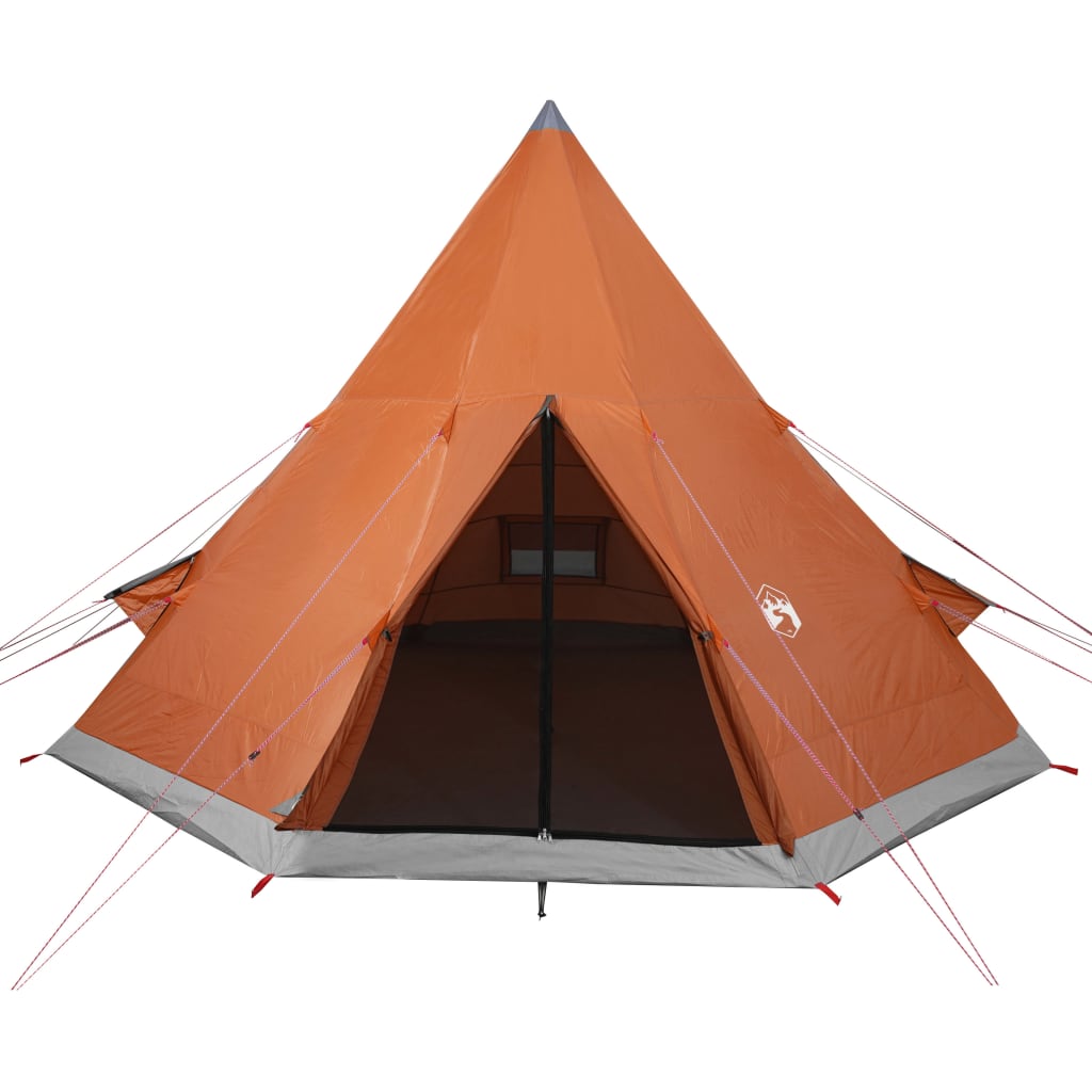 Camping Tent Tipi 4-Person Orange Waterproof