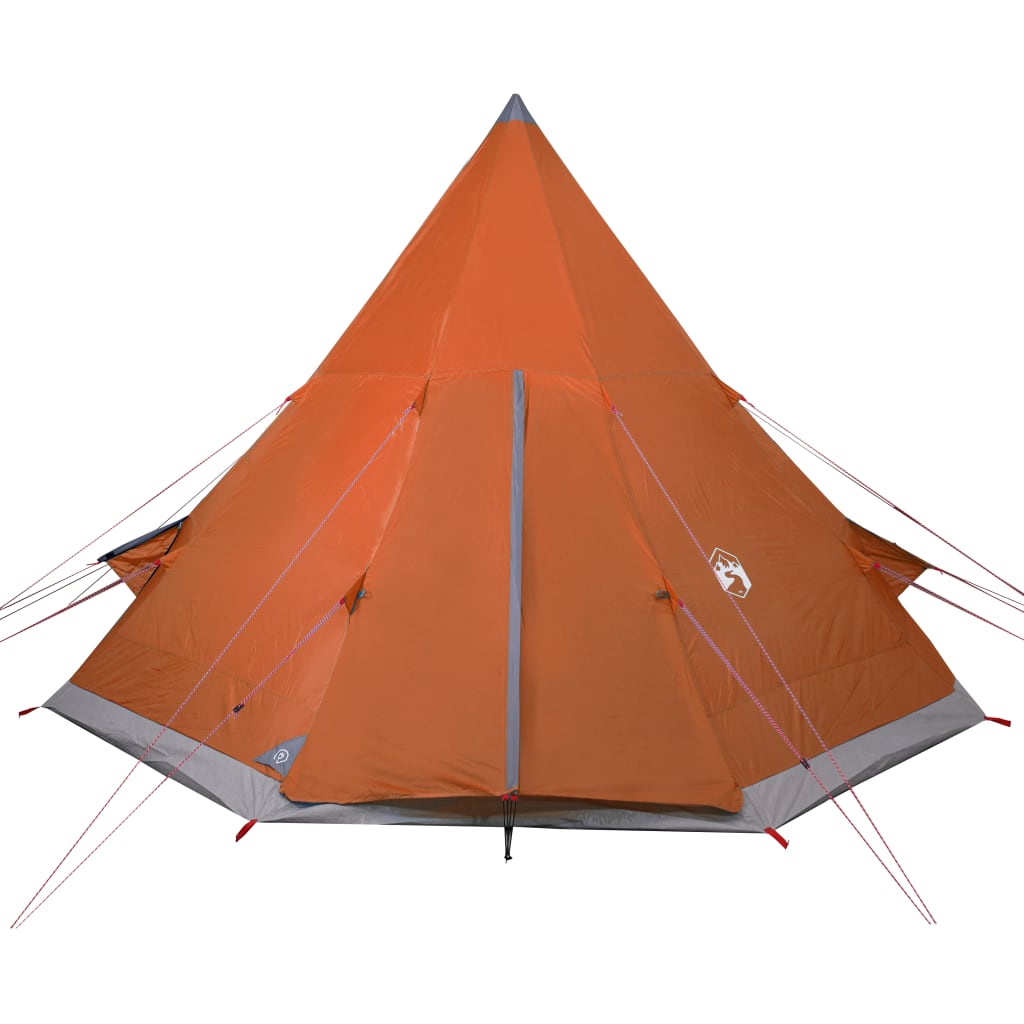 Camping Tent Tipi 4-Person Orange Waterproof