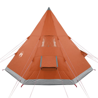 Camping Tent Tipi 4-Person Orange Waterproof