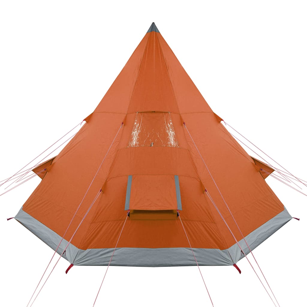 Camping Tent Tipi 4-Person Orange Waterproof