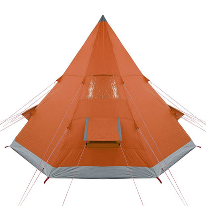 Camping Tent Tipi 4-Person Orange Waterproof