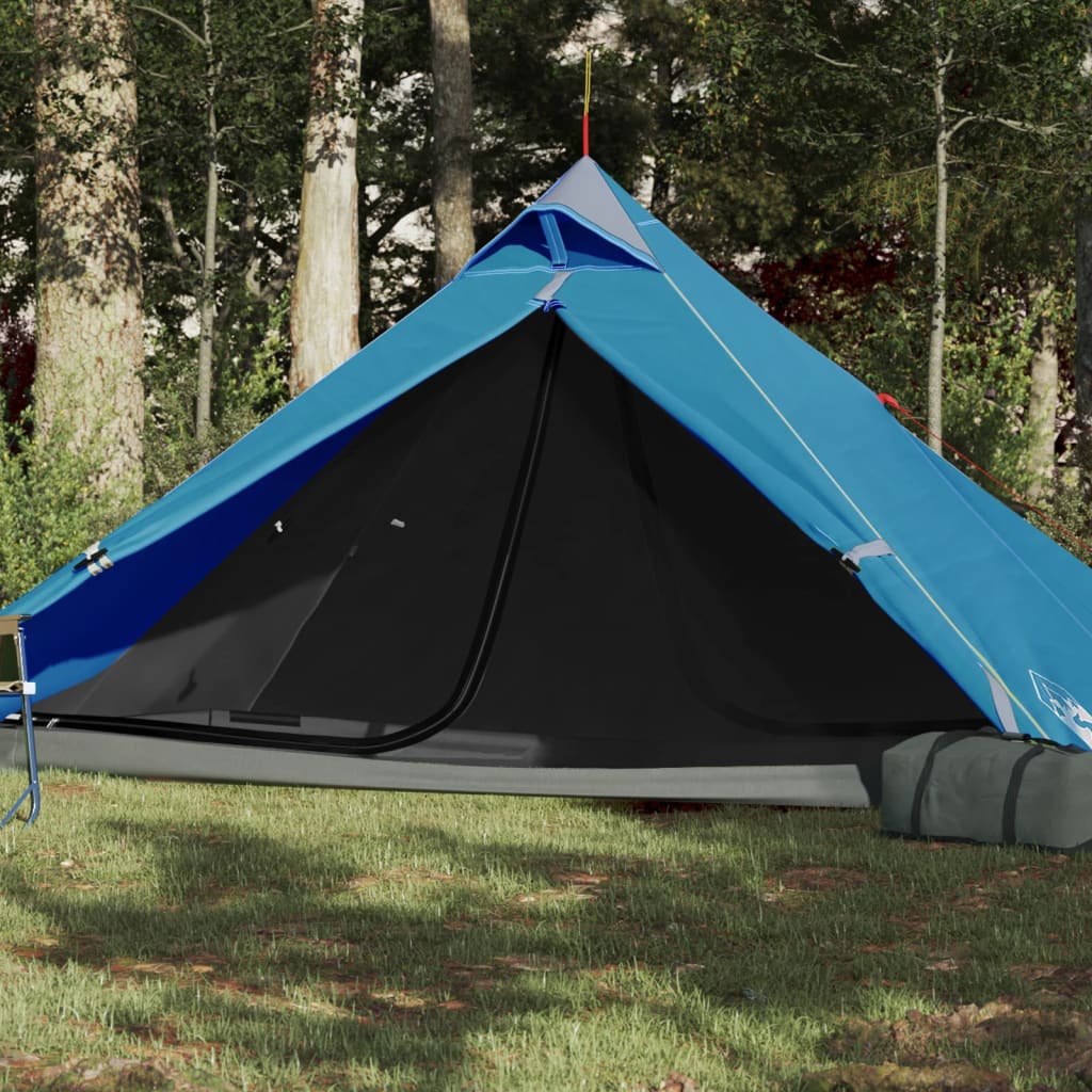 Camping Tent Tipi 1-Person Blue Waterproof