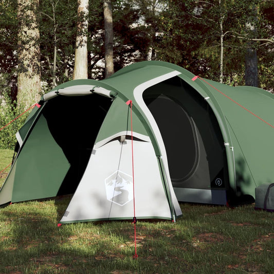 Camping Tent Tunnel 2-Person Green Waterproof