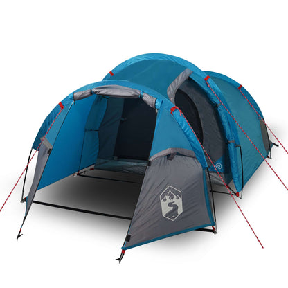 Camping Tent Tunnel 2-Person Blue Waterproof