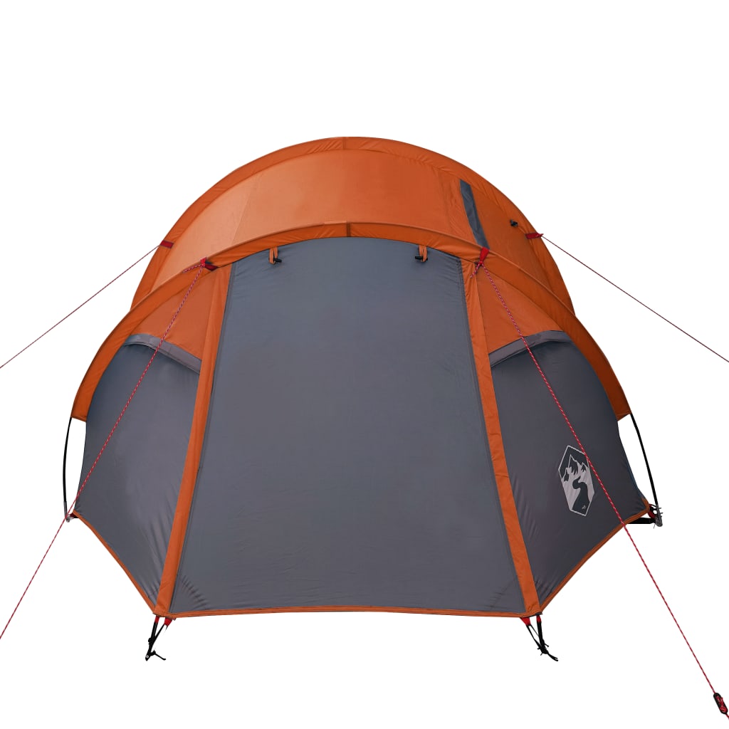 Camping Tent Tunnel 2-Person Orange Waterproof