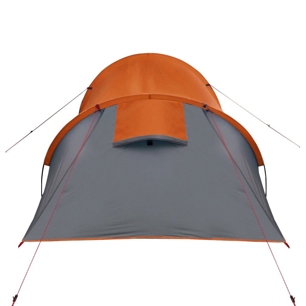 Camping Tent Tunnel 2-Person Orange Waterproof