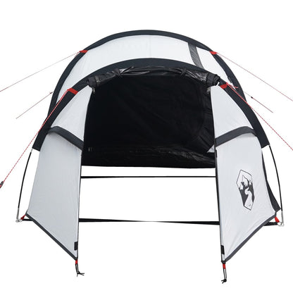 Camping Tent Tunnel 2-Person White Blackout Fabric Waterproof