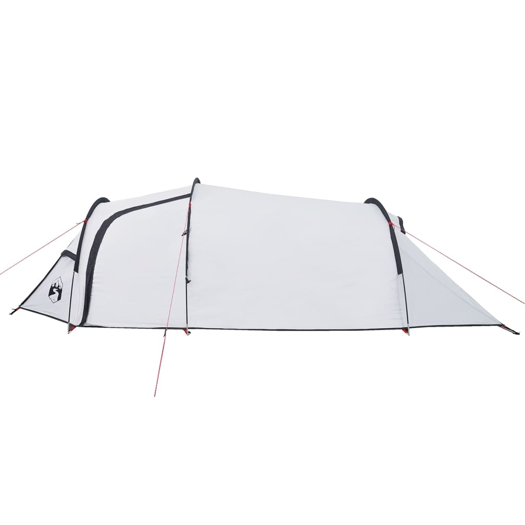 Camping Tent Tunnel 2-Person White Blackout Fabric Waterproof