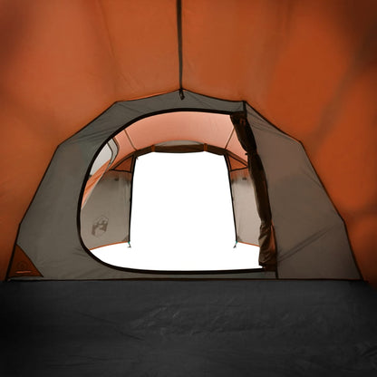 Camping Tent Tunnel 3-Person Orange Waterproof