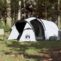 Camping Tent Tunnel 3-Person White Blackout Fabric Waterproof