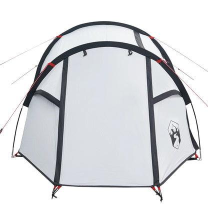 Camping Tent Tunnel 3-Person White Blackout Fabric Waterproof