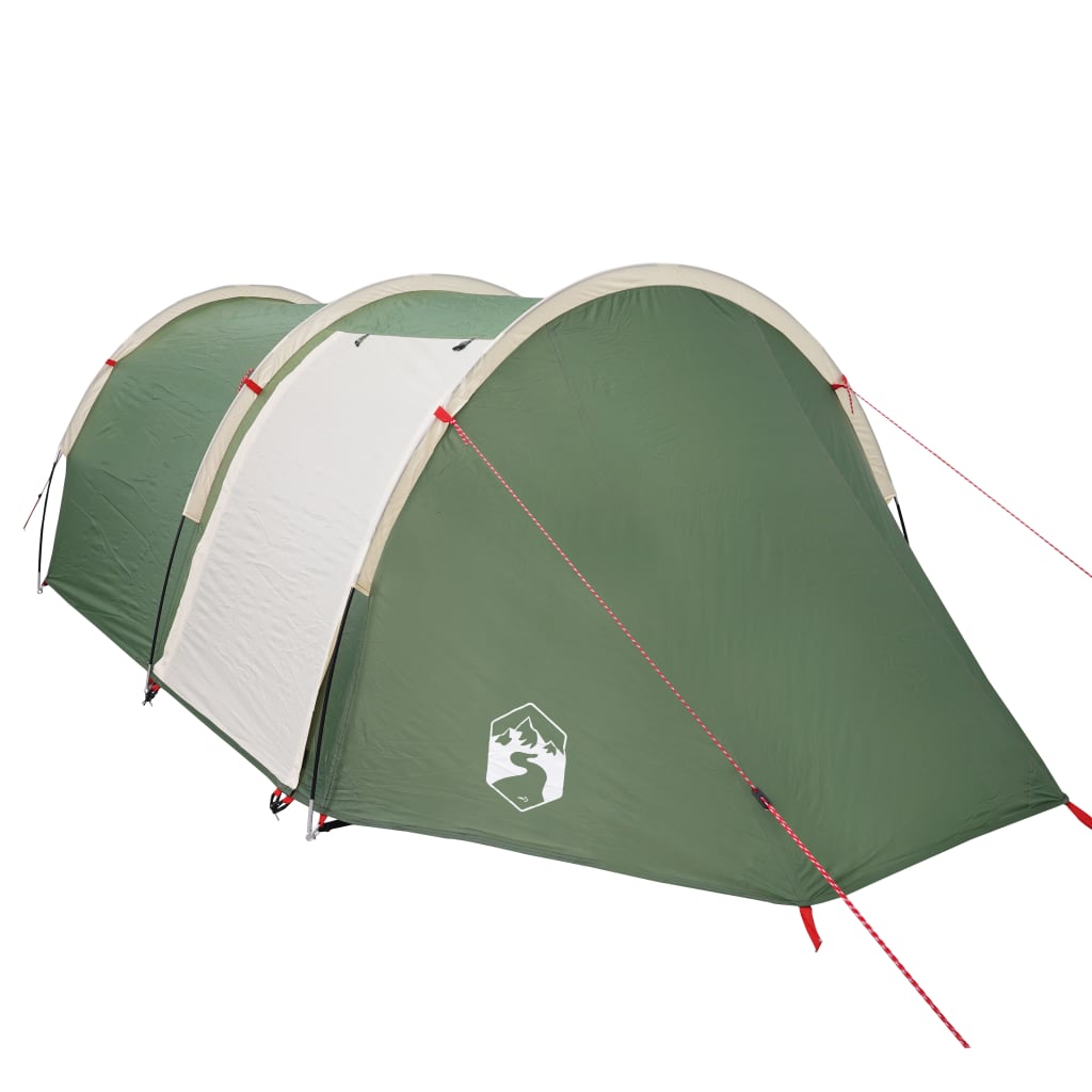 Camping Tent Tunnel 4-Person Green Waterproof