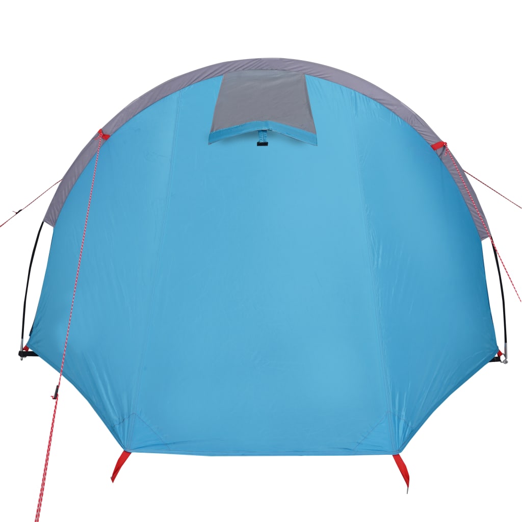 Camping Tent Tunnel 4-Person Blue Waterproof