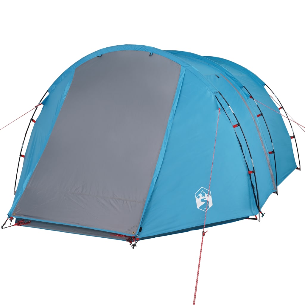 Camping Tent Tunnel 4-Person Blue Waterproof