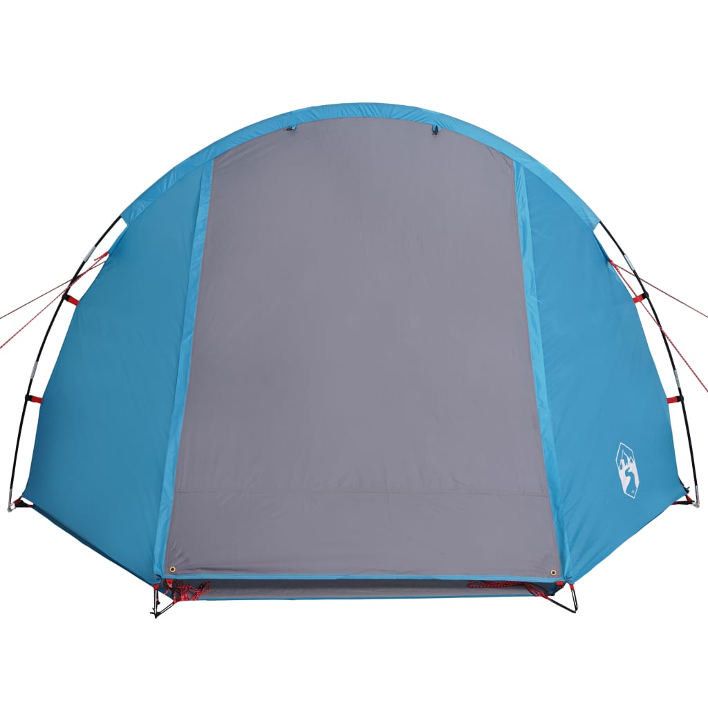 Camping Tent Tunnel 4-Person Blue Waterproof