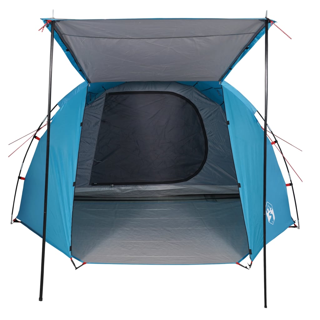 Camping Tent Tunnel 4-Person Blue Waterproof