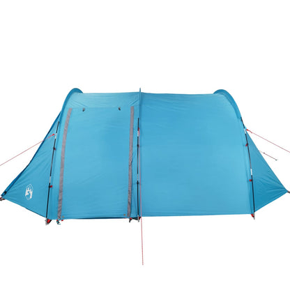 Camping Tent Tunnel 4-Person Blue Waterproof