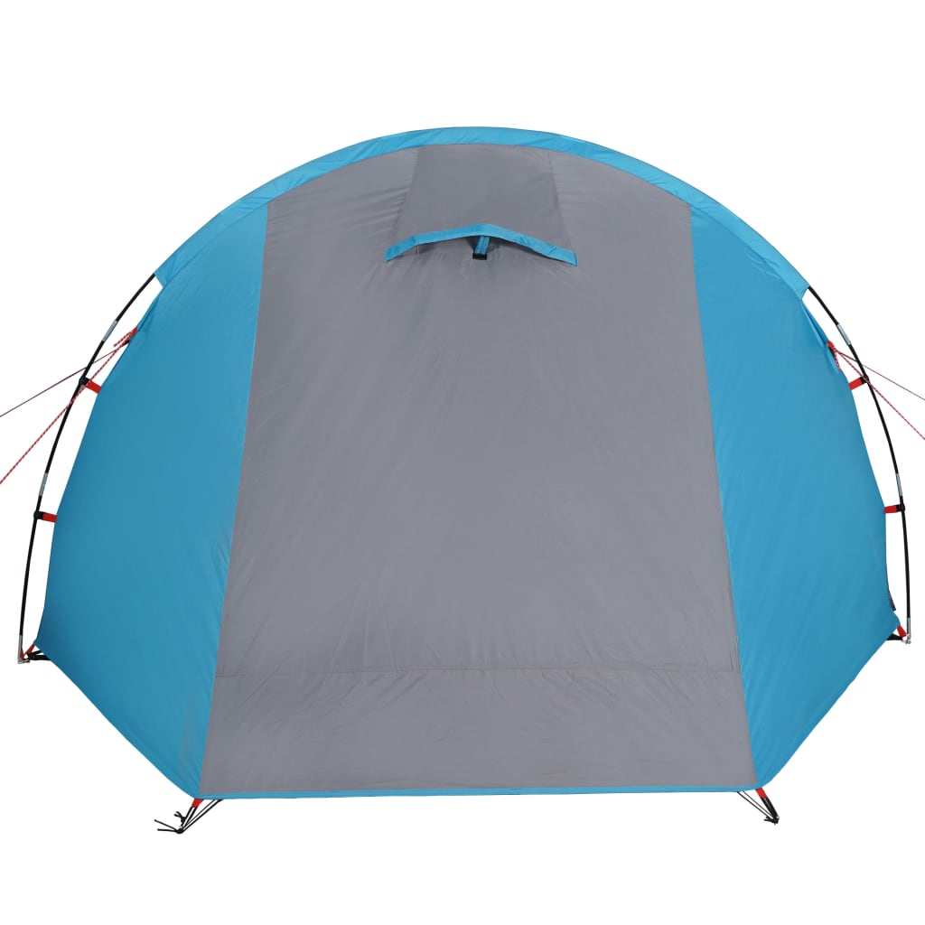 Camping Tent Tunnel 4-Person Blue Waterproof