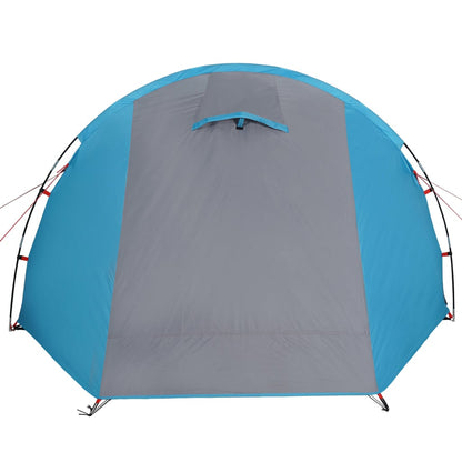 Camping Tent Tunnel 4-Person Blue Waterproof