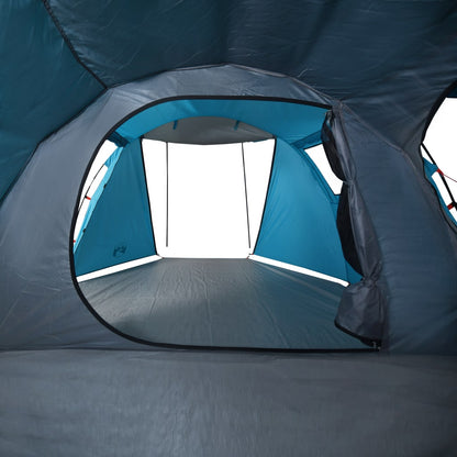 Camping Tent Tunnel 4-Person Blue Waterproof