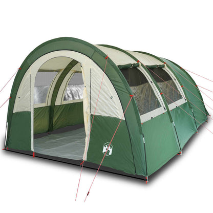 Camping Tent Tunnel 4-Person Green Waterproof