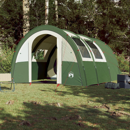 Camping Tent Tunnel 4-Person Green Waterproof