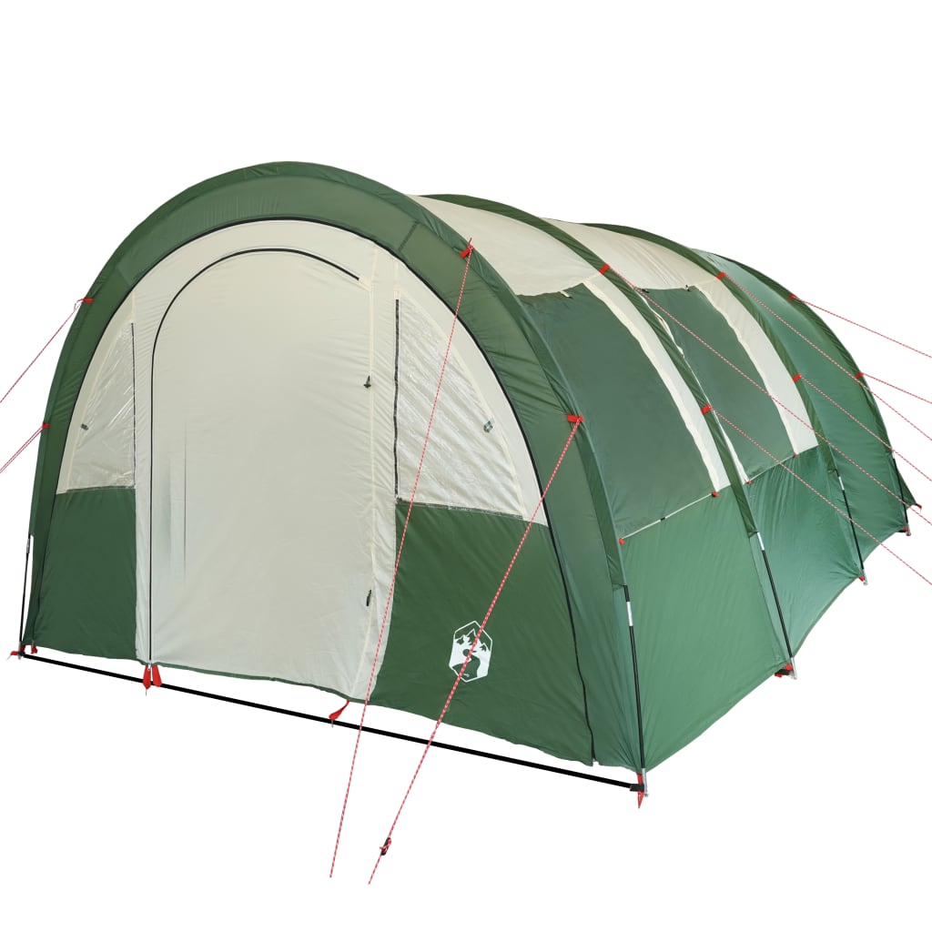 Camping Tent Tunnel 4-Person Green Waterproof